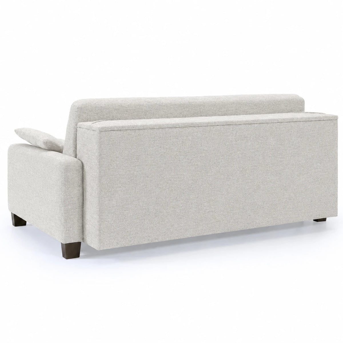 AURA 3-seater sofa with daily sleeping function, Italian frame, 160 cm mattress with container, on wooden legs