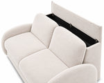 BELLA 2.5-Seater Sofa Bed with Italian Sofa Bed Mechanism, 140 cm Mattress and Bedding Storage Compartment