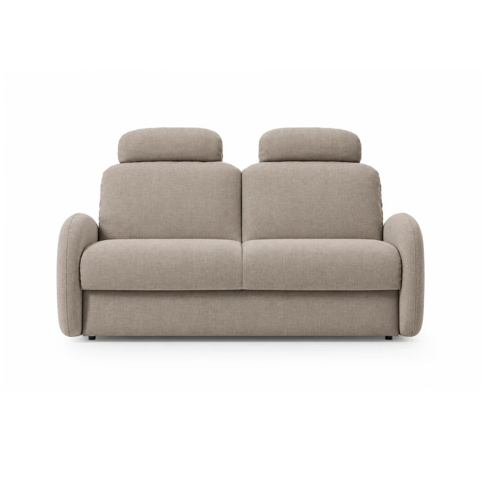 Sofa BELLA 2,5 osobowa z funkcją spania stelaż włoski z materacem 140 cm i pojemnikiem