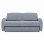Sofa BELLA 3 osobowa z funkcją spania stelaż włoski z materacem 160 cm i pojemnikiem