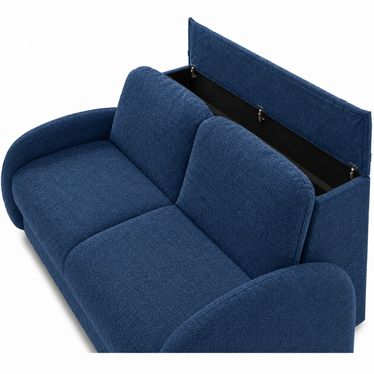 Sofa BELLA 3 osobowa z funkcją spania stelaż włoski z materacem 160 cm i pojemnikiem