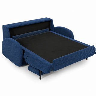 Sofa BELLA 3 osobowa z funkcją spania stelaż włoski z materacem 160 cm i pojemnikiem
