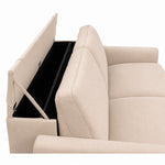 DOLLY 2.5 seater sofa with sleeping function Italian frame 140 cm mattress and container