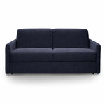 Sofa EMA 2,5 osobowa z pojemnikiem i funkcją spania codziennego stelaż włoski z materacem 140 cm