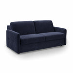 Sofa EMA 2,5 osobowa z pojemnikiem i funkcją spania codziennego stelaż włoski z materacem 140 cm