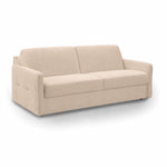 Sofa EMA 3 osobowa z pojemnikiem i funkcją spania codziennego stelaż włoski z materacem 160 cm