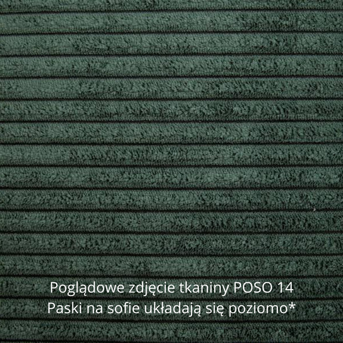 VOSS II 3-seater quilted sofa on wooden legs