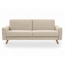 SAMSO sofa bed with storage on wooden legs