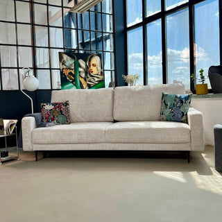 Bergen sofa bed with storage on metal legs