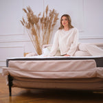 Sofa BELLA 2,5 osobowa z funkcją spania stelaż włoski z materacem 140 cm