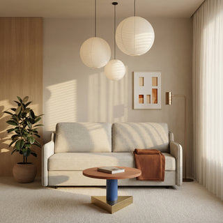 Sofa SOL 2 osobowa z funkcją spania stelaż włoski z materacem 120 cm