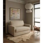 Fotel RADIUS z funkcją spania codziennego stelaż włoski z materacem 80 cm