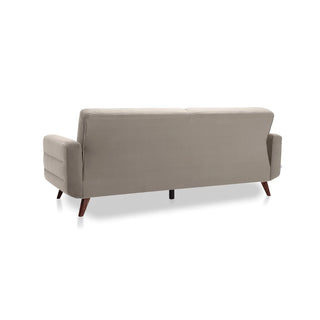 HANDY corner sofa, extendable with a container on legs 