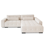 Narożnik CHANCE z funkcją spania, pojemnikiem na pościel i zestaw poduszek