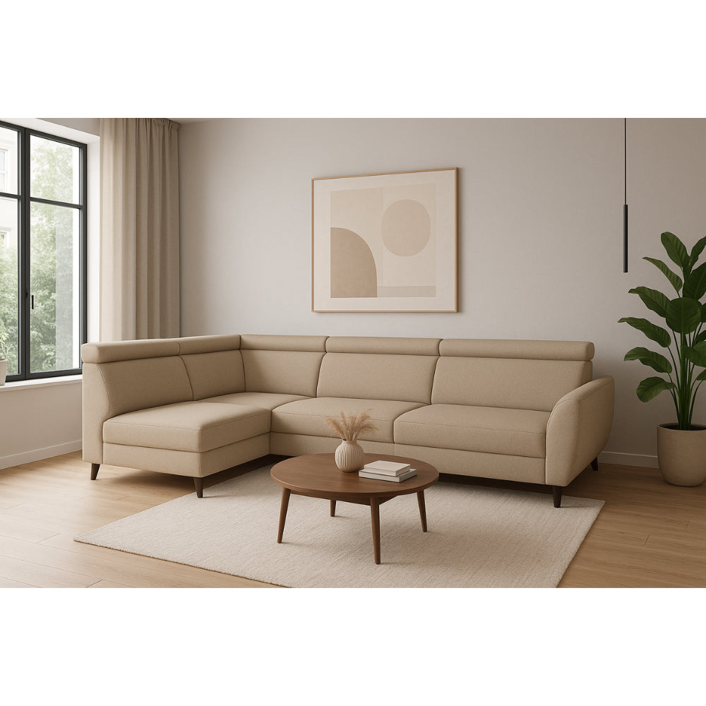 Narożnik COMFY rozkładany z pojemnikiem i ruchomymi zagłówkami