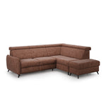 Narożnik COMFY rozkładany z pojemnikiem i ruchomymi zagłówkami z dostawką