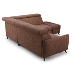 Narożnik COMFY rozkładany z pojemnikiem i ruchomymi zagłówkami z dostawką