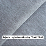 Sofa KIRA z funkcją spania codziennego stelaż włoski z materacem 120 cm i pojemnikiem
