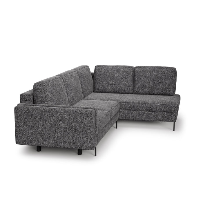 Nowoczesny narożnik DIVA z funkcją spania i pojemnikiem na pościel