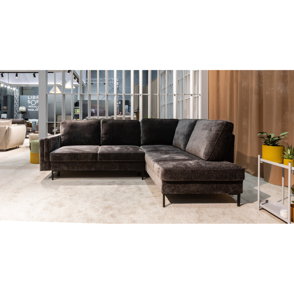 Nowoczesny narożnik DIVA z funkcją spania i pojemnikiem na pościel