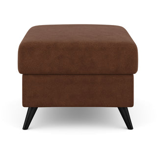 Pufa COMFY ze skrzynką po siedziskiem na metalowych nóżkach