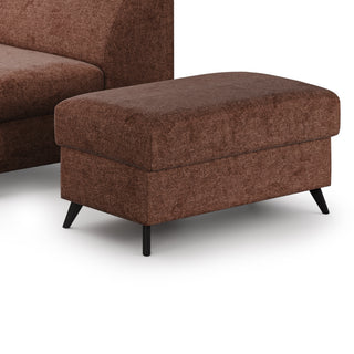 Pufa COMFY ze skrzynką po siedziskiem na metalowych nóżkach