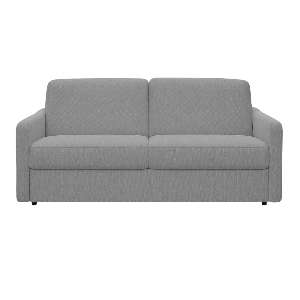 Sofa EMA 3 osobowa z funkcją spania codziennego stelaż włoski z materacem 160 cm i pojemnikiem na pościel