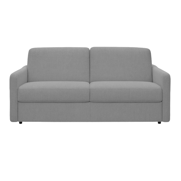 Sofa EMA 3 osobowa z funkcją spania codziennego stelaż włoski z materacem 160 cm i pojemnikiem na pościel