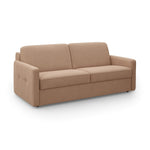 Sofa EMA 2,5 osobowa z funkcją spania codziennego stelaż włoski z materacem 140 cm i pojemnikiem na pościel