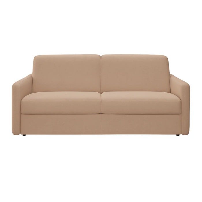 Sofa EMA 2,5 osobowa z funkcją spania codziennego stelaż włoski z materacem 140 cm i pojemnikiem na pościel