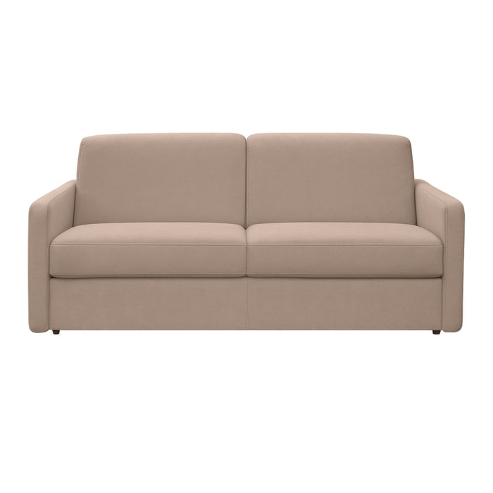 Sofa EMA 3 osobowa z funkcją spania codziennego stelaż włoski z materacem 160 cm i pojemnikiem na pościel