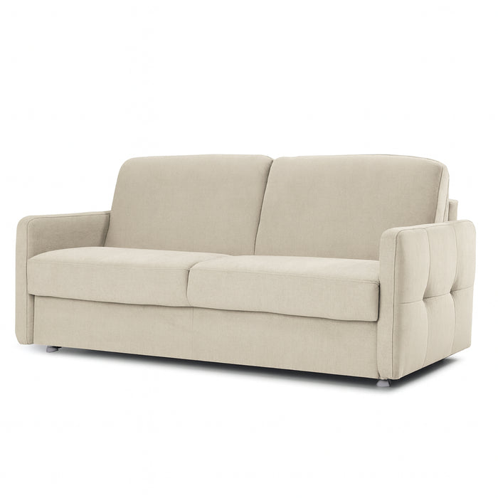 Sofa EMA 2,5 osobowa z funkcją spania codziennego stelaż włoski z materacem 140 cm