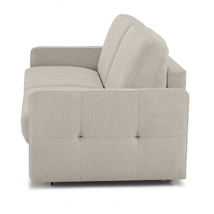 Sofa EMA 2,5 osobowa z funkcją spania codziennego stelaż włoski z materacem 140 cm