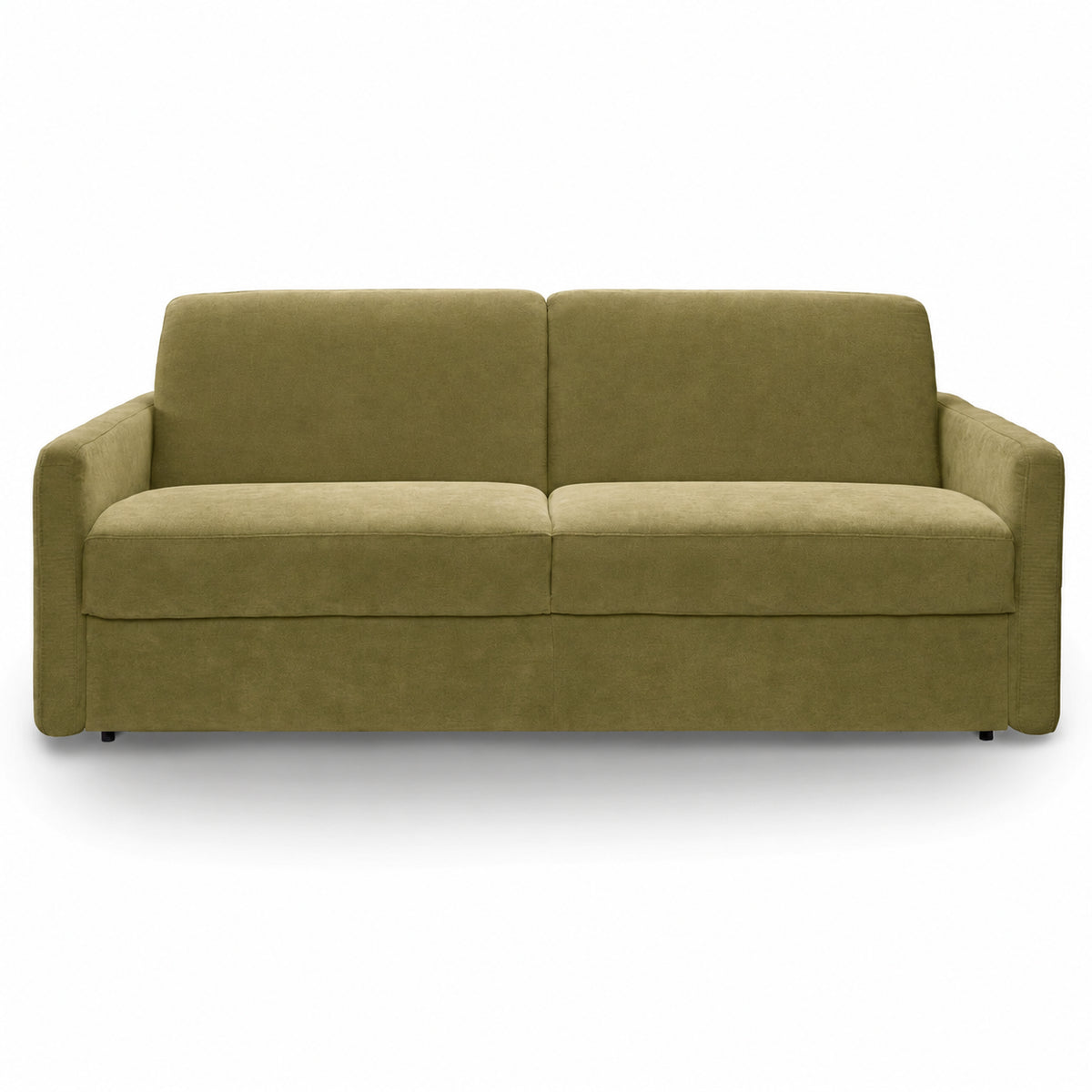 Sofa EMA 3 osobowa z pojemnikiem i funkcją spania codziennego stelaż włoski z materacem 160 cm
