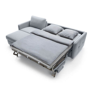 Narożnik EMA z funkcją spania codziennego stelaż włoski z materacem 140 cm i pojemnikiem na pościel