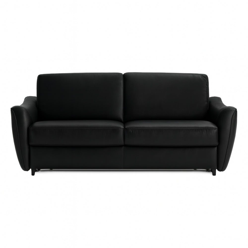 Sofa FLOSSY 3 osobowa z funkcją spania codziennego typu stelaż włoski z materacem 160 cm i pojemnikiem