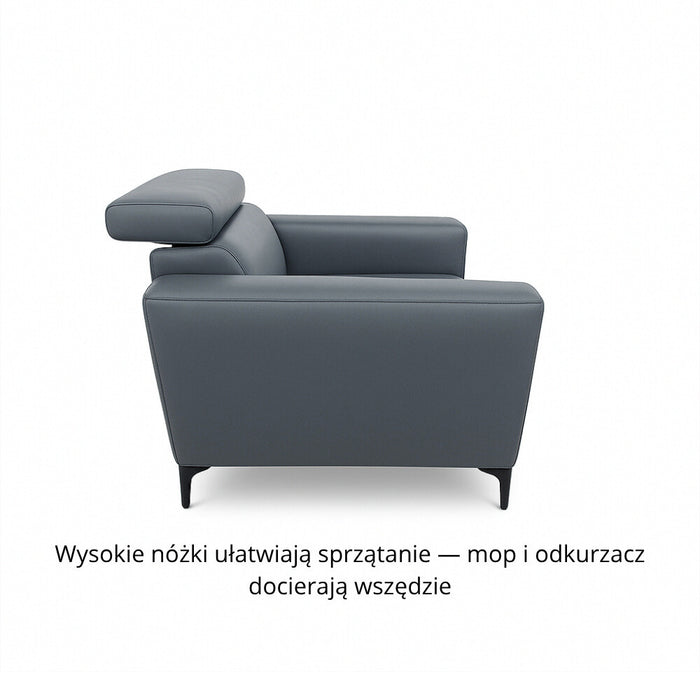 Fotel APOLLO wypoczynkowy z ruchomym zagłówkiem