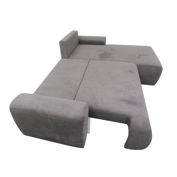 Narożnik GAME z funkcją spania, pojemnikiem na pościel i zestaw poduszek