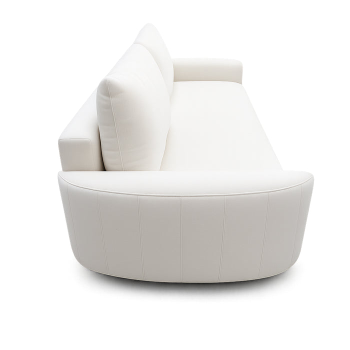 Sofa HUG z funkcją spania i pojemnikiem na pościel na wysokich nóżkach