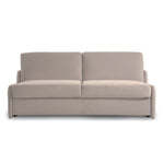Sofa KIRA bez boków z funkcją spania codziennego stelaż włoski z materacem 160 cm i pojemnikiem