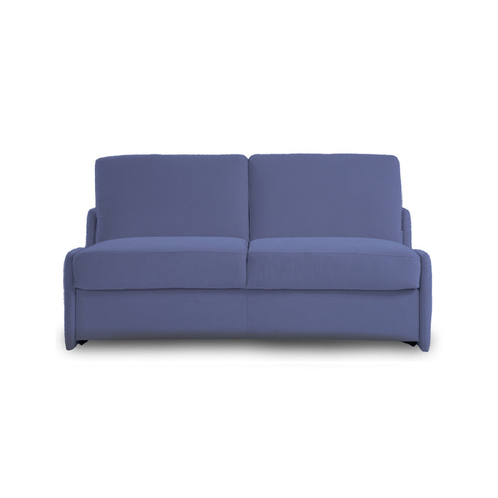 Sofa KIRA bez boków z funkcją spania codziennego stelaż włoski z materacem 140 cm i pojemnikiem