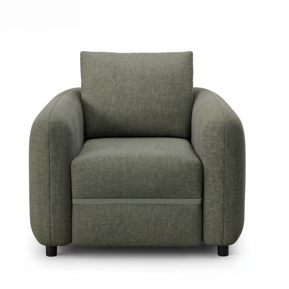 Fotel LUSH wypoczynkowy obły z podłokietnikami