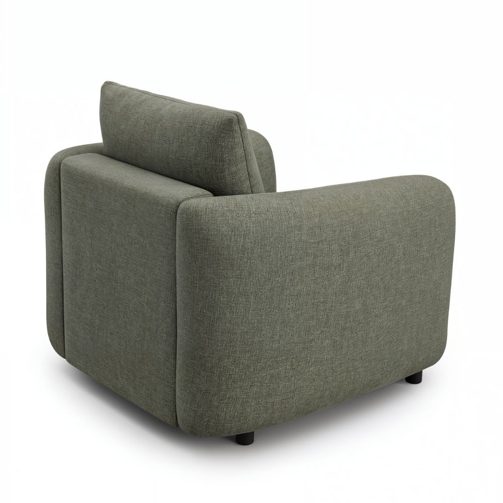 Fotel LUSH wypoczynkowy obły z podłokietnikami