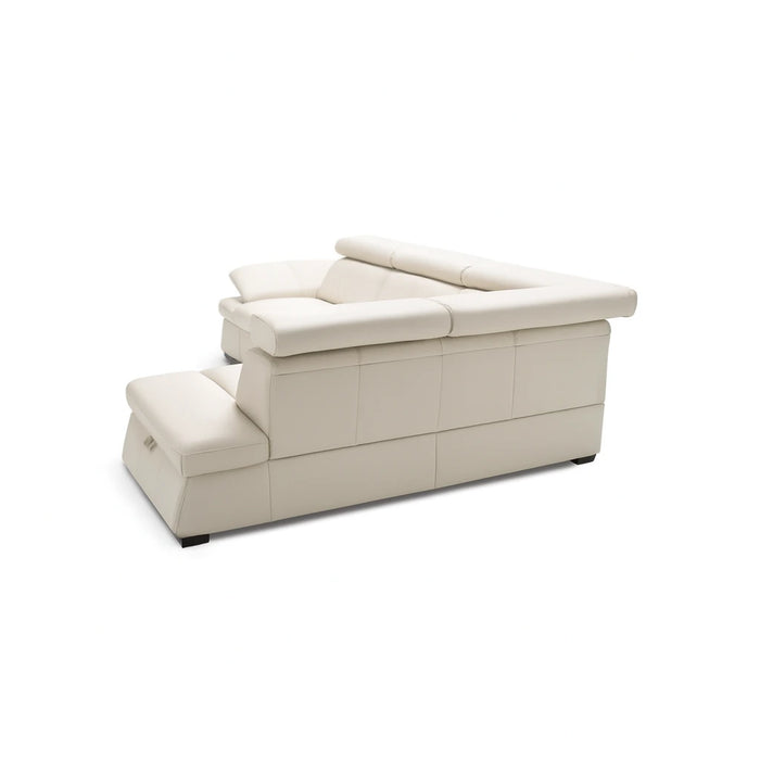 Narożnik MALPENSA rozkładany z pojemnikiem i ruchomymi zagłówkami + pufa gratis