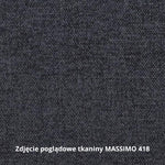 Sofa LAHTI 3-osobowa pikowana na drewnianych nóżkach