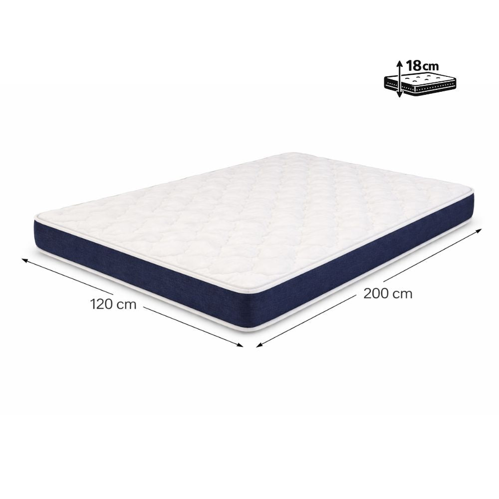 Materac BASIC 120 x 198 cm, grubość 18 cm | zamienny do stelaża włoskiego