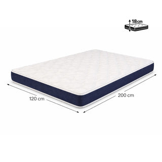 Materac BASIC 120 x 198 cm, grubość 18 cm | zamienny do stelaża włoskiego