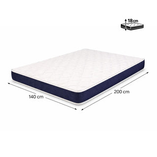 Materac BASIC 140 x 198 cm, grubość 18 cm | zamienny do stelaża włoskiego