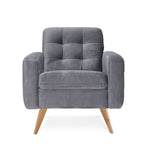 Fotel NAPPA wypoczynkowy z drewnianymi nóżkami