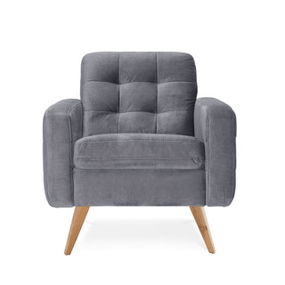 Fotel NAPPA wypoczynkowy z drewnianymi nóżkami